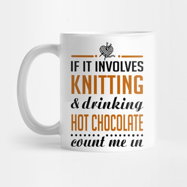 Knitting and Drinking Hot Chocolate by KsuAnn